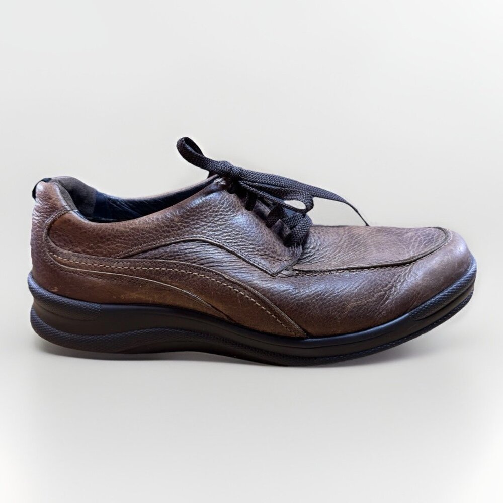 SAS Move On Shoes Men US 11.5 Brown Pebbled Leather‎ Casual Comfort Ergonomic